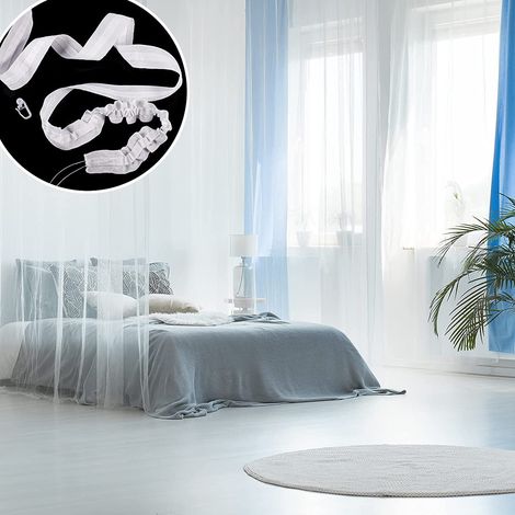 Ruban pour rideaux, accessoire de rideau réutilisable, ruban à volants pour rideaux, ensemble de cordons de serrage pour tête de rideau plissée (1/5)