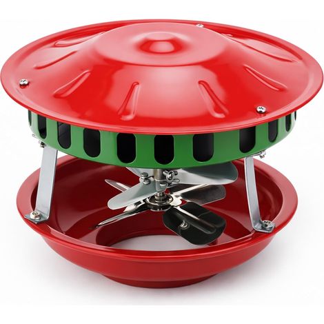 Ventilateur extracteur de fumée 100 W 12-21 cm avec 7 pales 220 V silencieux en acier inoxydable pour un montage facile sur les poêles à bois, cheminées et systèmes de chauffage (1/5)