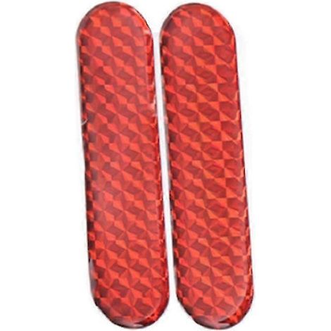 Lot de 2 autocollants réfléchissants pour voiture et moto : bandes adhésives réfléchissantes de signalisation, rouge, vert, jaune, bleu, pour lampe de nuit et alarme. (1/5)