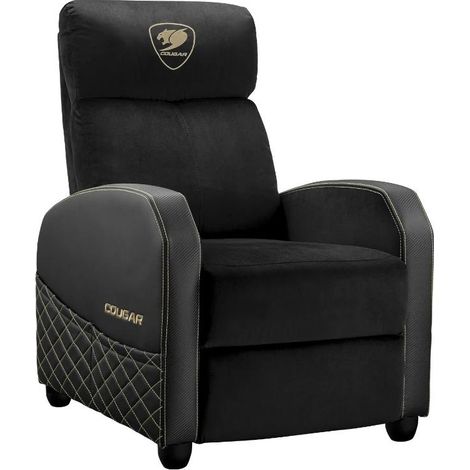 Asbis Cougar Ranger Elite sofá negro y dorado elegante