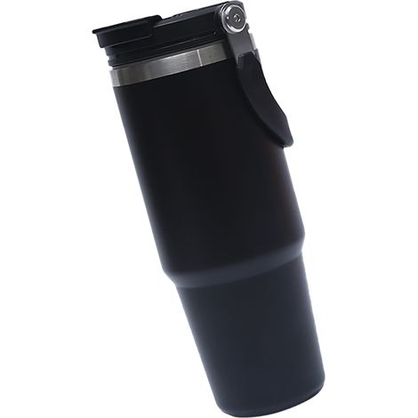 Bouteille isotherme de 890 ml en acier inoxydable, avec poignée, idéale pour la voiture, les voyages, la salle de sport et le sport. (1/5)