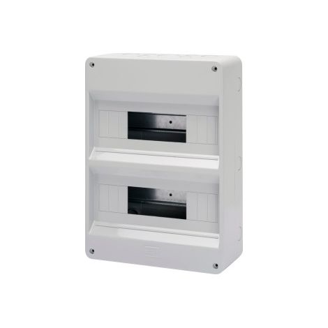 Centralino Protetto Senza Porta Pareti con centrini di foratura predisposto per alloggiamento morsettiere IP40 24 Moduli (12x2)