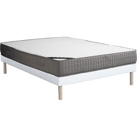 Set 160x200cm rete giroletto + materasso schiuma e accoglienza memory foam 11 zone sp. 22cm - DANEVO di YSMÉE