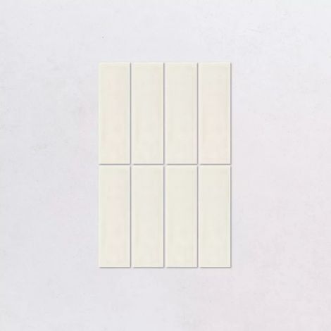 Faience Effet Zellige Ivoire NOUR Bone 6,5x20cm (1/2)