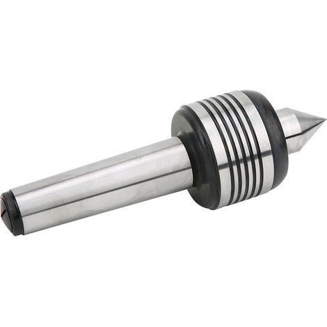 Contre-pointe tournante MT4A en acier au carbone haute précision, triple roulement à billes 0,015" pour petits tours, angle de 60° (1/5)