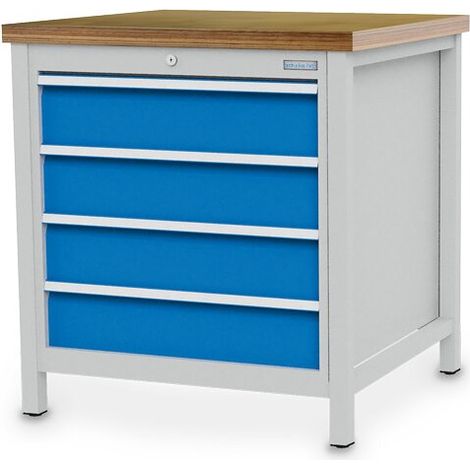 Bedrunka+Hirth Kastenwerkbank Breite 810 mm R 24-24 4x Schublade BxTxH 810x750x859 mm - 03.075.04VA (1/4)