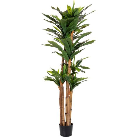 Planta dracaena decorativa artificial en maceta 40x30x150h cm (1/5)