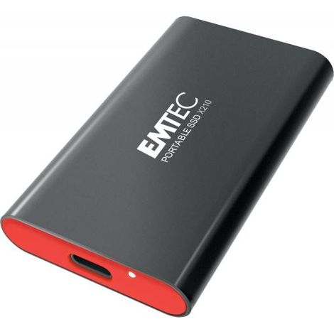 Emtec X210 Elite SSD Esterno 1TB USB-C 10Gbps 500MB/s Nero Portatile (1/4)