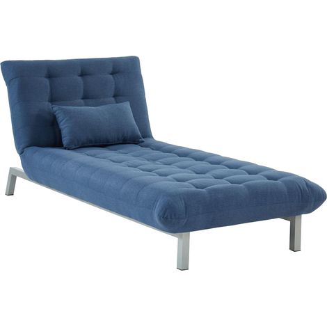 Chaise longue per divano modulare in tessuto Blu - HORNET