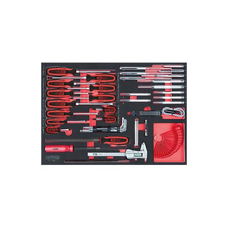 Kstools – Module de tournevis et d'outils de mesure 41 pcs – Résistant aux hydrocarbures – Insert en mousse haute résistance – Pour servantes d'atelier (1/2)