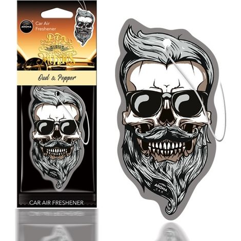 Ambientador con forma de calavera de oud y pimienta Muertos
