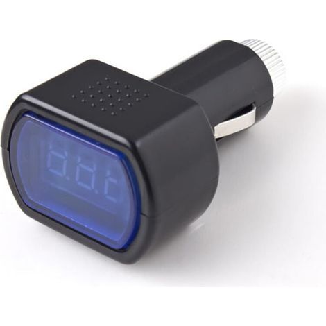 12V LED Digitalanzeige Auto Zigarettenanzünder-Voltmeter Spannungsprüfer Batterie Elektrischer Leistungsprüfer Anzeige Van LKW Motorrad (1 Stück)