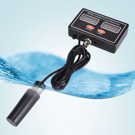 Online-Wasserqualitätsmessgerät für pH-Wert und elektrische Leitfähigkeit mit austauschbarem pH-Sensor, 220 V, EU-Stecker (1/5)