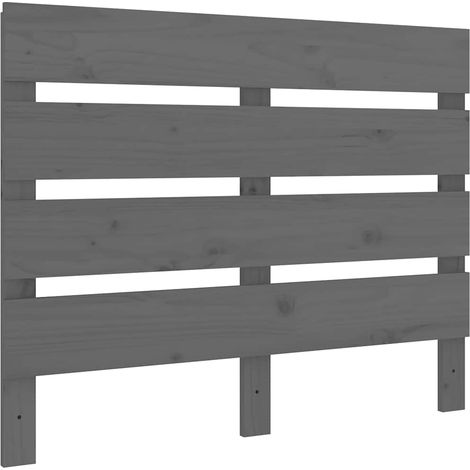 Maison Exclusive - Cabecero de cama madera maciza de pino gris 10 (1/5)