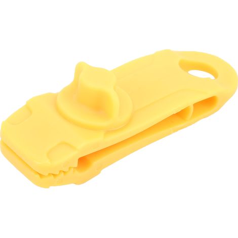 Winddichte Klemme für Outdoor-Zeltüberdachungen, Befestigungsschnalle, Markisenverschluss, Nylonklemme, gelb (1/5)