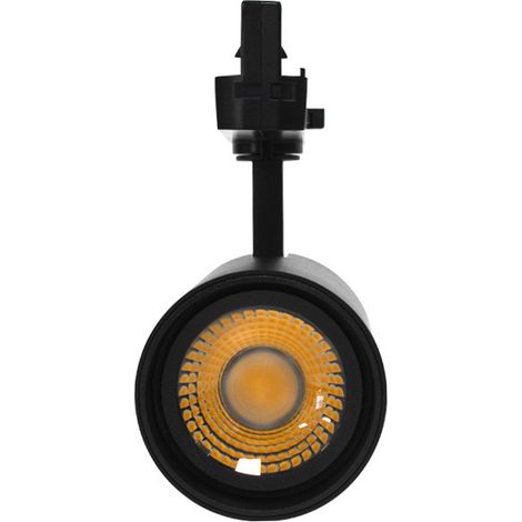 Spot LED sur Rail Noir 35W 4000K 3500 LM IRC90 adaptateur rail 3 allumages Miidex Lighting® (1/4)