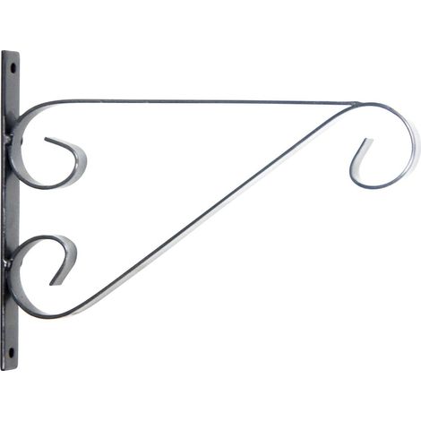 Esschert Design Hanging Basket Haken Flacheisen elegant Größe M