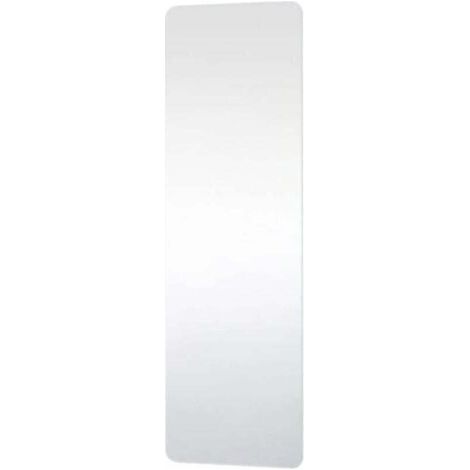 Miroir auto-adhésif facile à enlever, XU, Feuille de miroir en résine PET résistante aux chocs, Miroir de sécurité mural pour décoration intérieure (H 150 x L 50 cm) - (1/4)