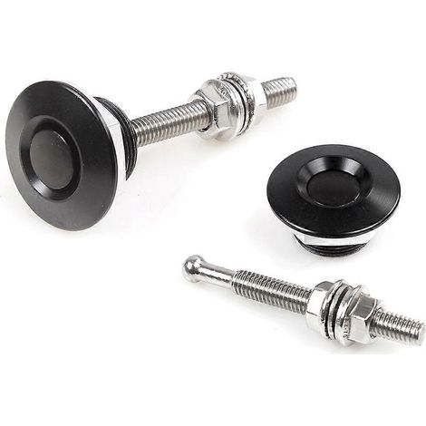Lot de 2 verrous de capot universels de 30 mm, antivol, tige filetée de 53 mm. (1/5)