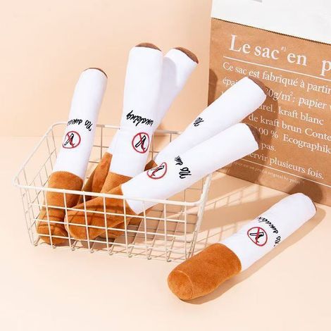 Jouet pour chien couineur en forme de cigarette, jouet interactif pour petits chiens et chats (1/5)