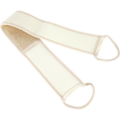 Serviette exfoliante pour le corps en coton et lin, outil de douche et de gommage du dos (1/5)