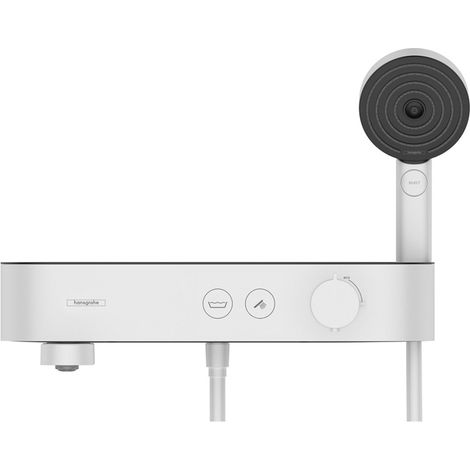 Hansgrohe ShowerTablet Select - Miscelatore termostatico per vasca da bagno, bianco opaco 24340700