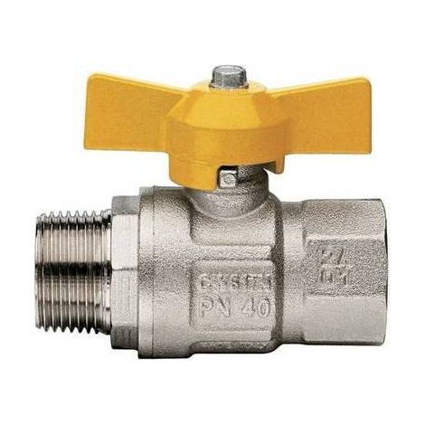 VANNES À BILLE POUR GAZ MF À PAPILLON MODÈLE LONDON Taille : 1/2"  DN 15
