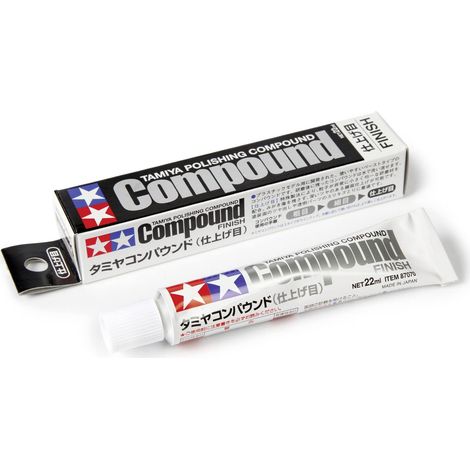 Tamiya Finitura in Polvere per Modellismo, Fine, 600 Grit, Compatibile con Plastica e Alluminio, 22g