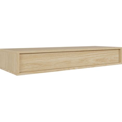 Selsey SANVA - Consola suspendida con un cajón - 90 cm - roble aceitado (1/5)
