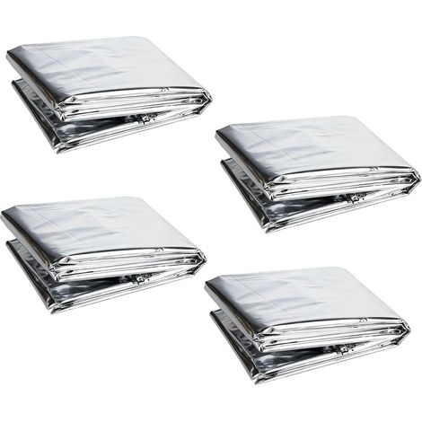 4PCS Film Réfléchissant Plantes 210x160cm + Feuille Réflective Argentée PETP Résistante à la Chaleur + Accessoire Culture Intérieure et Serre + Jardinage Hydroponie Potager (1/5)