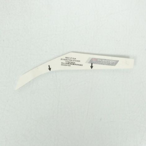 Autocollant 2S Injection tech pour scooter Peugeot 50 Speedfight (1/5)
