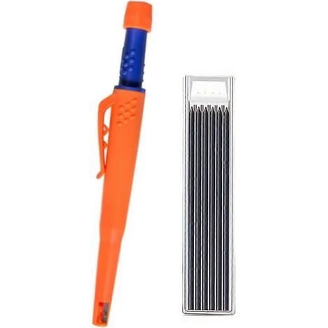 Ensemble de crayons de charpentier solides, porte-mine à trou profond de 2,8 mm, marqueur B (1/5)