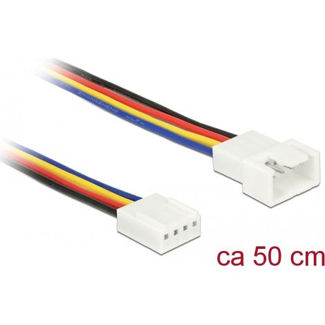 Delock Cable de extensiÃ³n PWM ConexiÃ³n del ventilador de 4 Pines de 50 cm