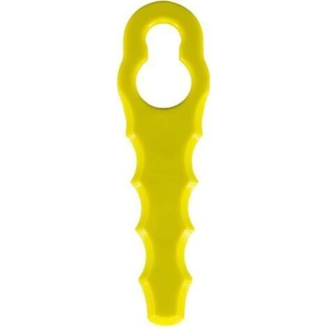50er-Pack Ersatzklingen kompatibel mit Ryobi Kantentrimmer, doppelt gezahnte Klingenköpfe RAC155 RAC157 RAC158 (1/4)