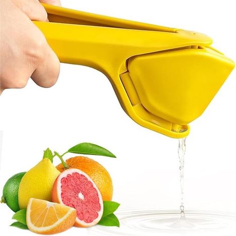 Exprimidor de limones, Reutilizable, Diseño plano plegable, Fácil de usar, limas, mandarinas, naranjas y otras frutas, Naranja (1/5)