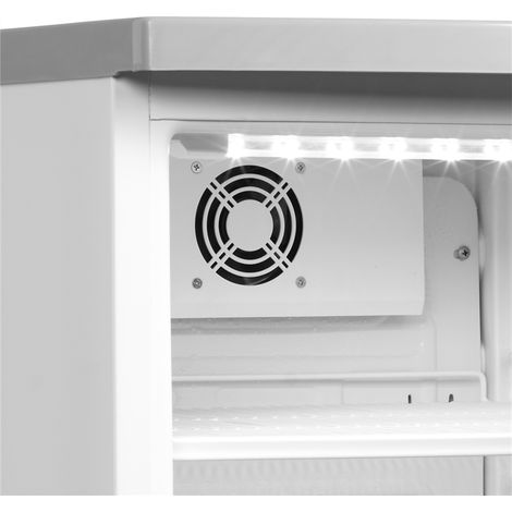 Armoire à Boissons Réfrigérée Vitrée Blanche BC85 w/Fan - TEFCOLD (1/4)