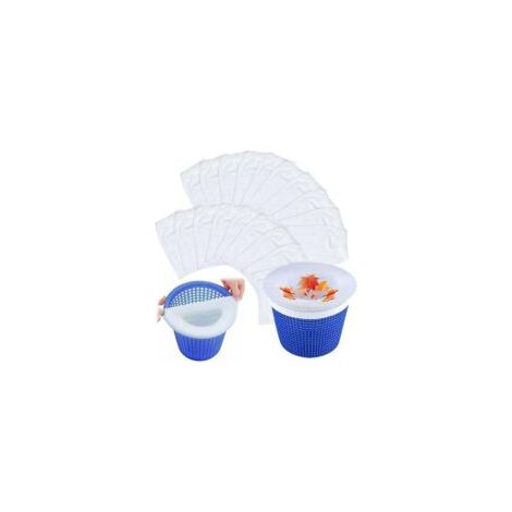 20 unidades de calcetines para skimmer de piscina, calcetines reutilizables para filtro de piscina, calcetines para skimmer de piscina, accesorios para skimmer de piscina - Crezuo (1/4)