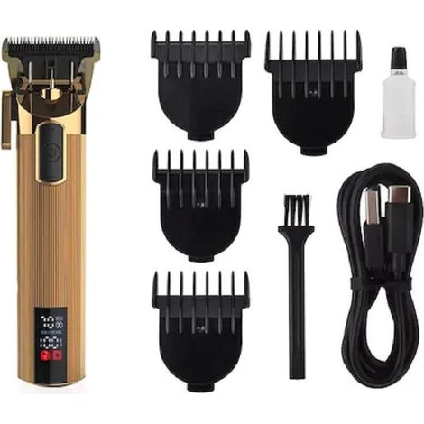 TRADE SHOP - Clipper Tagliacapelli Professionale Cordless Q-lf807v Display Led Ricaricabile - (1/5)