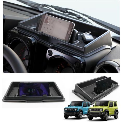 Suzuki Jimny Sierra JB64W JB74W center console storage box, dashboard, phone holder, navigation mount, shelves, Jimny organizer, phone holder (1/5)