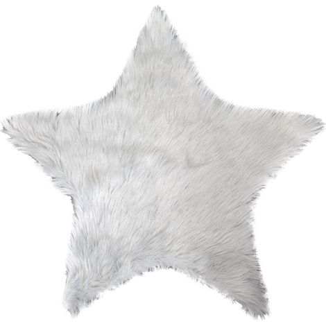 Tapis imitation fourrure en forme d'étoile (1/2)