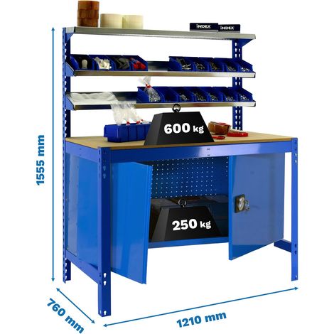 Simonrack Armoires BT1 armadio metallico blu 1555x1210x610 mm