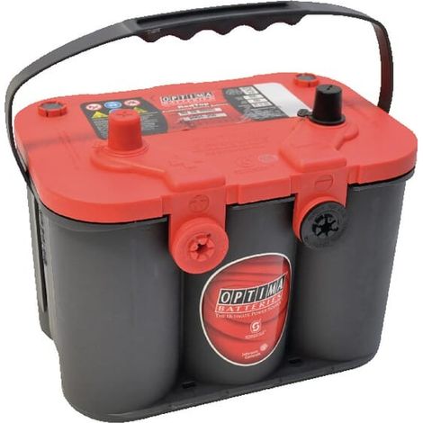 Batterie voiture OPTIMA Red Top 804250 – Capacité 55Ah – Tension 12V – Résistance aux vibrations et températures extrêmes
