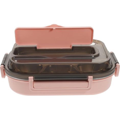 Boîte à lunch Bento PLAFOPE en acier inoxydable avec 4 (1/5)