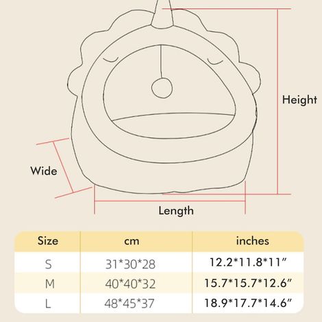 Lit douillet et chaud pour animaux de compagnie, fond antidérapant, coussin amovible et lavable, nid douillet pour chat (1/5)