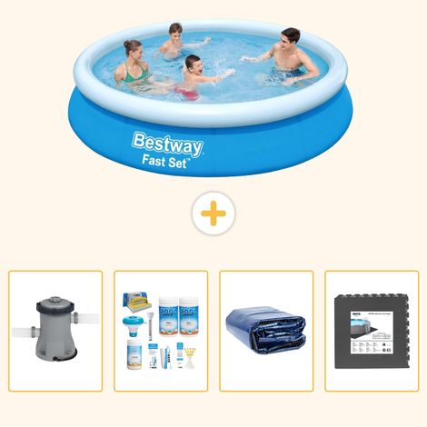 Bestway Bestway Fast Set Ronde - 366x76 cm - 5-pièces S233 (1/5)