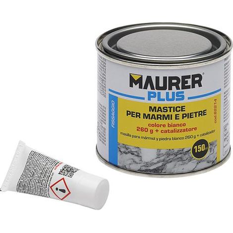STUCCO PER MARMO 375ML BIANCO MAURER PLUS