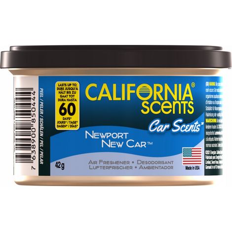 Fragancia en lata California Scents - Newport. NUEVO AUTOM脫VIL 42G - BIS 34-008