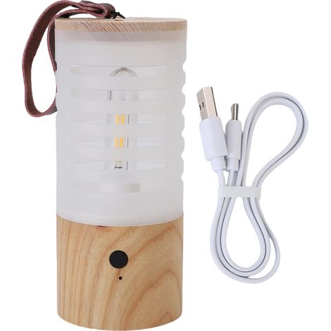 Lanterne de camping LED portable sans fil rechargeable avec lumière chaude 2700K, fonctionne sur piles, intensité lumineuse réglable en continu, idéale pour la randonnée, la maison et les voyages (1/5)