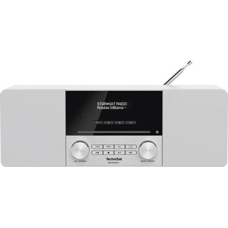 TechniSat DIGITRADIO 3 Radio da tavolo DAB+, FM CD, USB, Bluetooth incl. telecomando, Funzione allarme, Funzione di car