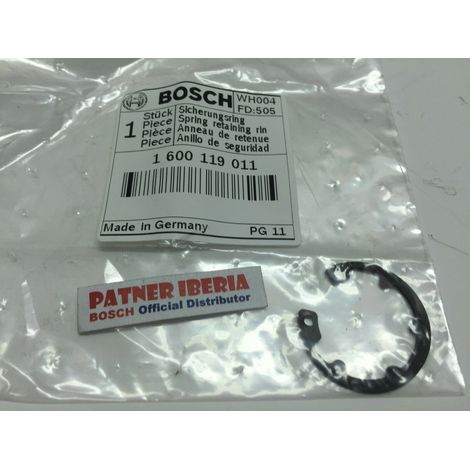 Repuesto original BOSCH 1600119011  Retenedor de muelle